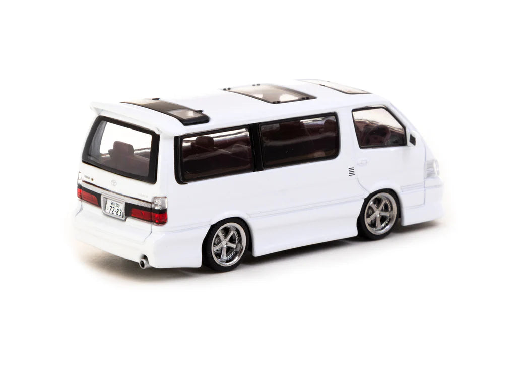 Tarmac Works - 1/64 Toyota Hiace Wagon Custom - Edição Especial do Salão de Carros Miniatura de Hong Kong