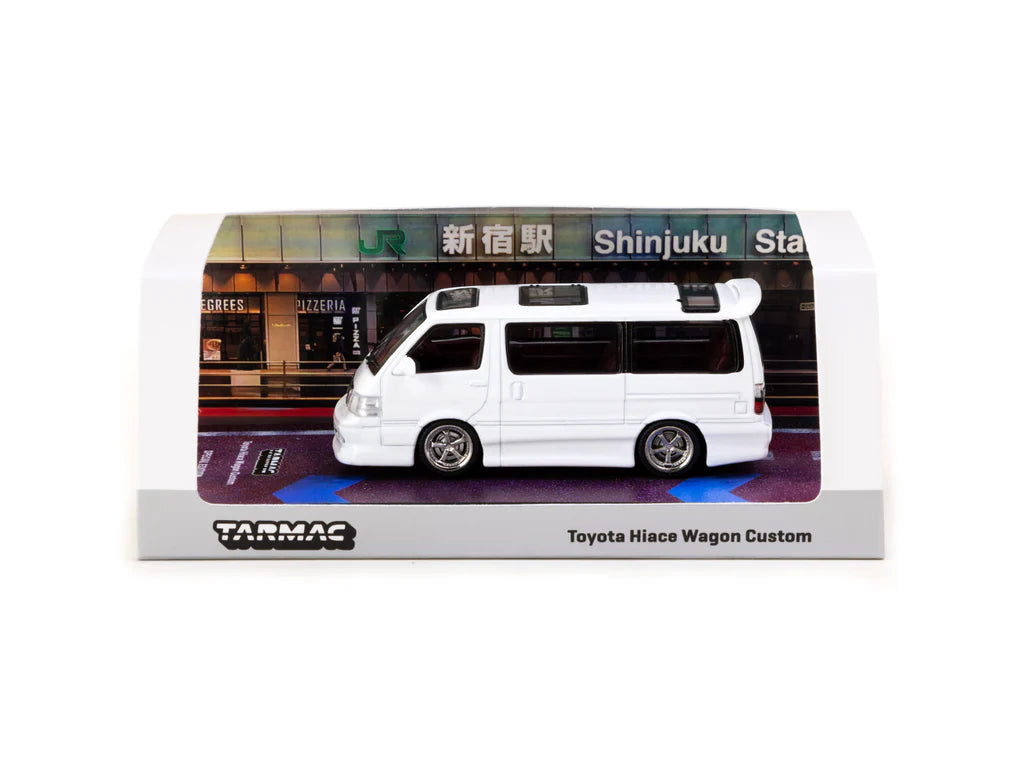 Tarmac Works - 1/64 Toyota Hiace Wagon Custom - Edição Especial do Salão de Carros Miniatura de Hong Kong