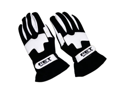 Luvas FET Sports 3D (Preto/Branco)